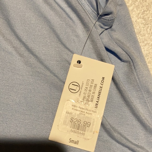 LAURA JANELLE BEAUTY BLUE 95% VISCOSE 5% SPANDEX CONTRAST I00% POLYESTER - Picture 5 of 6